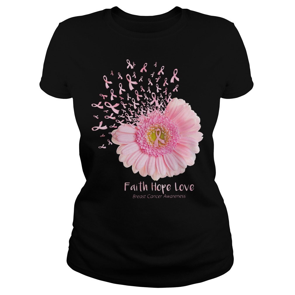 Daisy Flower Faith Hope Love Breast Cancer Awareness T-Shirt Daisy Flower Faith Hope Love Breast Cancer Awareness T-Shirt