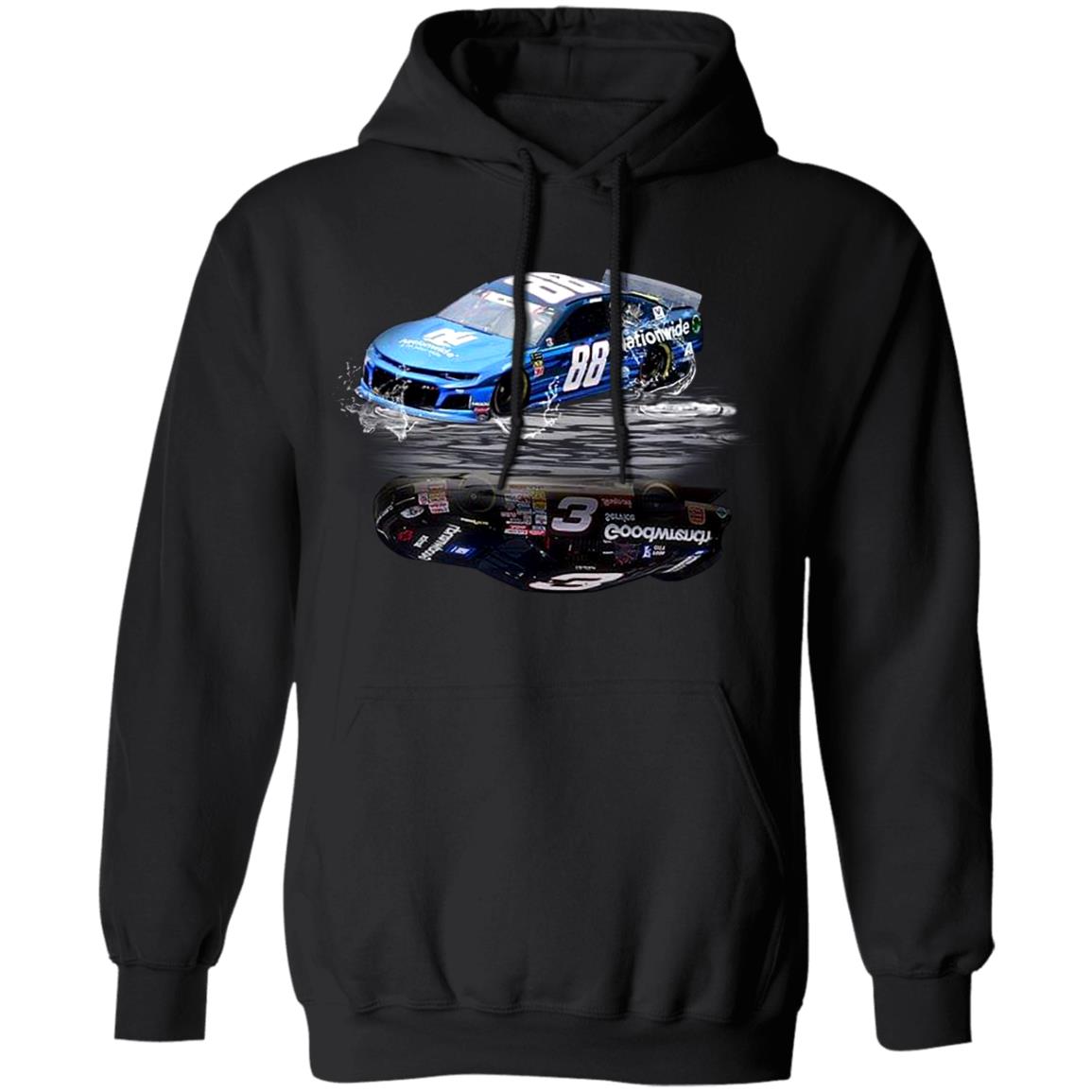 Dale-Earnhardt-Jr-88-And-Dale-Earnhardt-Sr-3-Cars-Water-Reflection G185 Gildan Pullover 8 Oz. T-Shirt