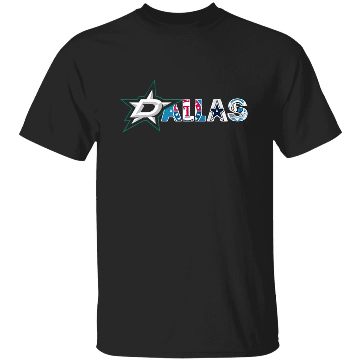 Dallas-Stars-Texas-Rangers-Dallas-Mavericks-And-Dallas-Cowboys G500 Gildan 5.3 Oz. T-Shirt