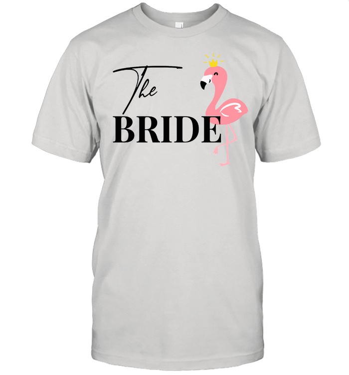 Damen Bride To Be Braut Flamingo Flamingos Jga Verlobung Langarmshirt T-Shirt