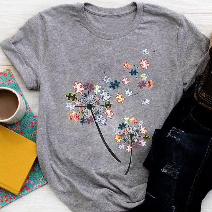 Dandelion Autism Awareness T-Shirt Dandelion Autism Awareness T-Shirt