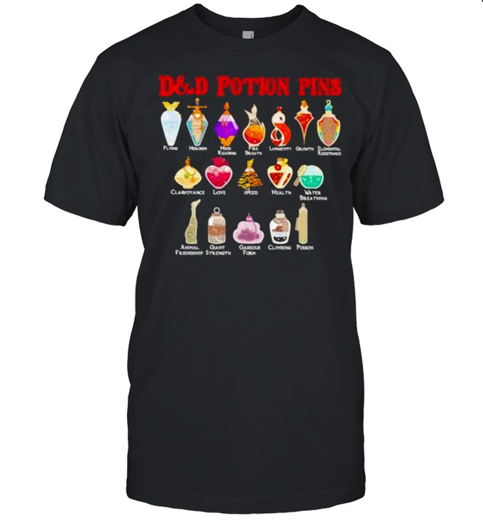 D&D Potion Pins T-Shirt