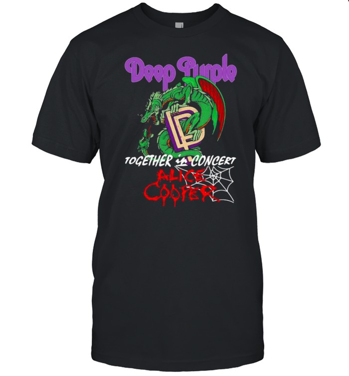 Deep Purple Together In Concert Alice Cooper Dragon T-Shirt