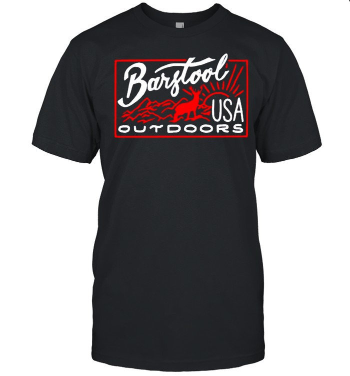 Deer Barstool Outdoors Usa T-Shirt