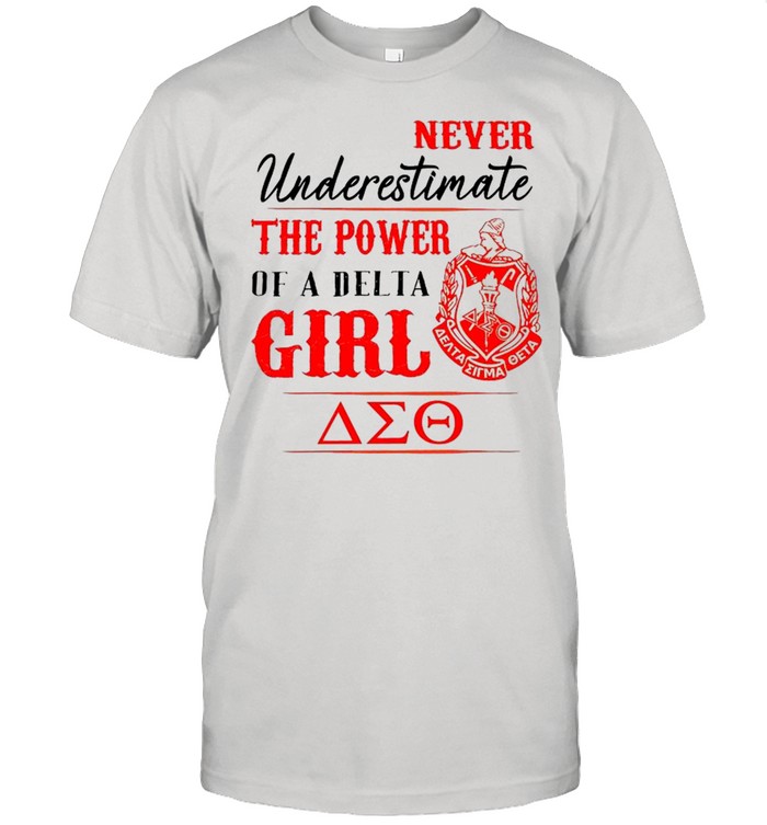 Delta Sigma Theta Never Underestimate The Power Of A Delta Girl T-Shirt