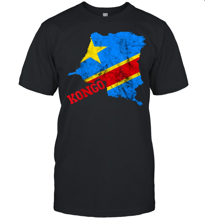 Democratic Republic Of Congo Map Congolese Flag Africa Pride T-Shirt Democratic Republic Of Congo Map Congolese Flag Africa Pride T-Shirt