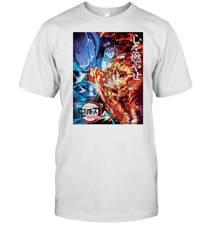 Demon Slayer Kyojuro Rengoku Vs Akaza T-Shirt Demon Slayer Kyojuro Rengoku Vs Akaza T-Shirt