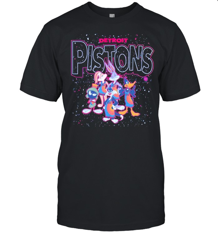 Detroit Pistons Space Jam 2 Characters T-Shirt