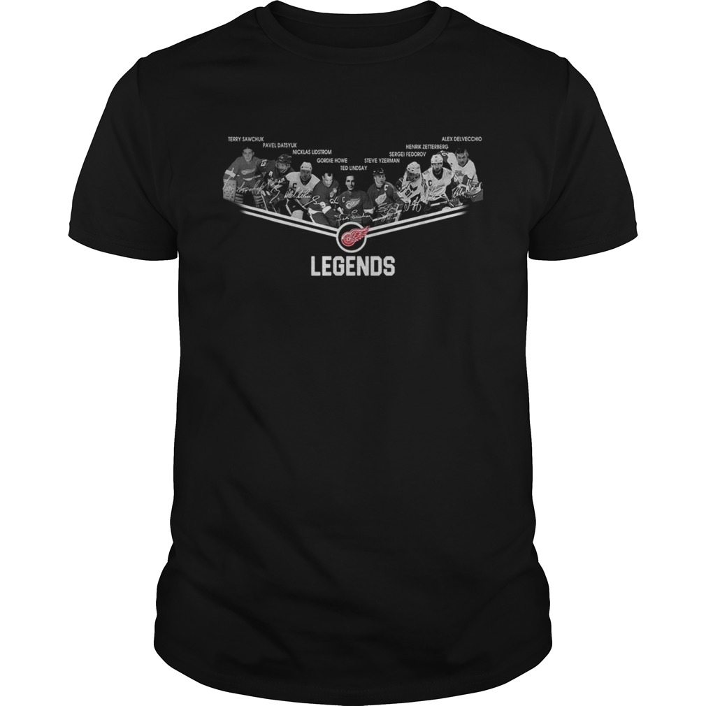 Detroit Red Wings Legends Team Player Shirt T-Shirt