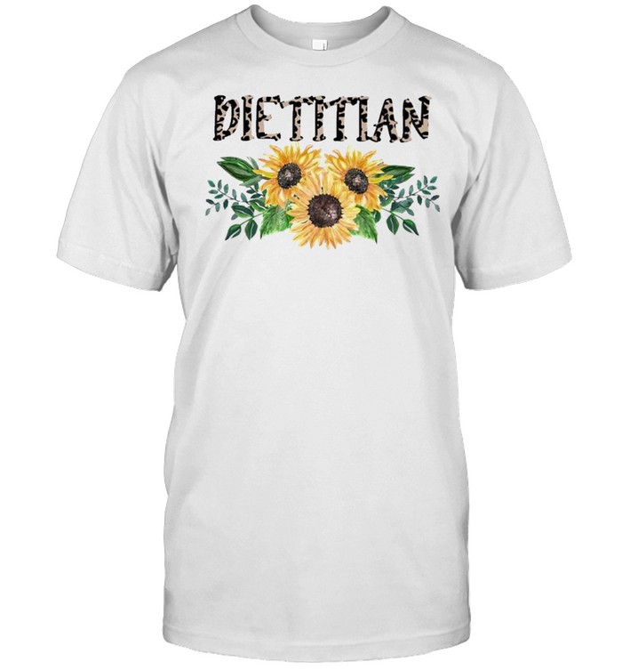 Dietitian Leopard Sunflower 2021 T-Shirt