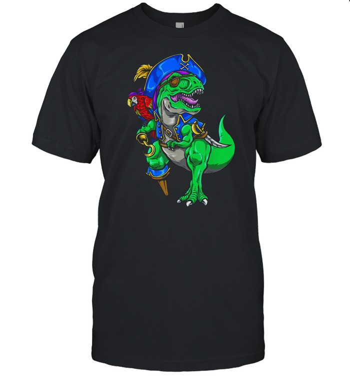 Dinosaur T Rex Pirate Jolly Roger Halloween Costume T-Shirt Dinosaur T Rex Pirate Jolly Roger Halloween Costume T-Shirt