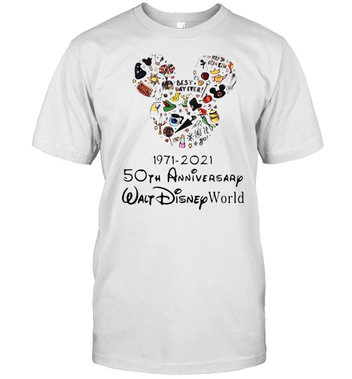 Disney 1971 2021 50Th Anniversary Walt World T-Shirt Disney 1971 2021 50Th Anniversary Walt World T-Shirt