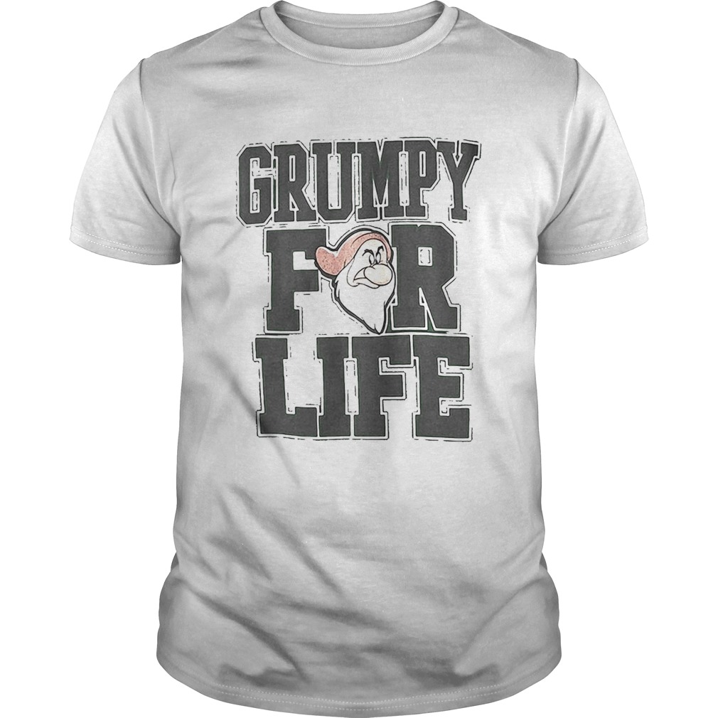 Disney Adult Dwarfs Grumpy For Life T-Shirt