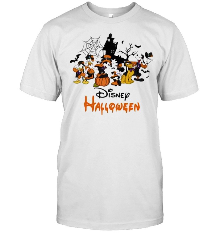 Disney Halloween Pumpkin Mickey Minnie Donald Duck T-Shirt