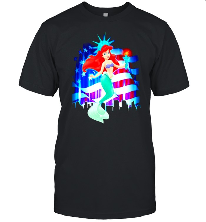 Disney Little Mermaid Ariel 4Th Of July Independence T-Shirt