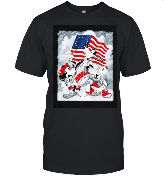 Disney Mickey American Flag 4Th Of July Independence T-Shirt Disney Mickey American Flag 4Th Of July Independence T-Shirt