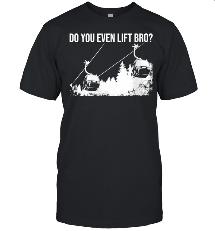Do You Even Lift Bro Cute Skiing Boys T-Shirt