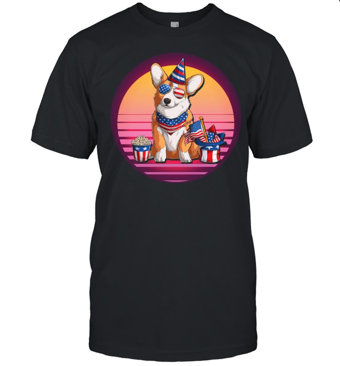 Dog 4Th Of July American Patriotic Independence Day T-Shirt