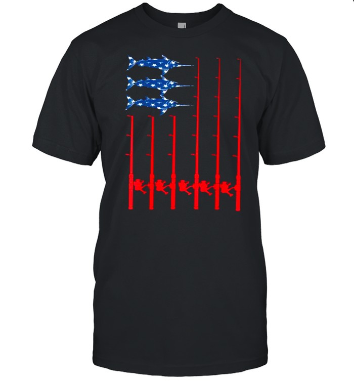 Fathers Day Fishing American T-Shirt