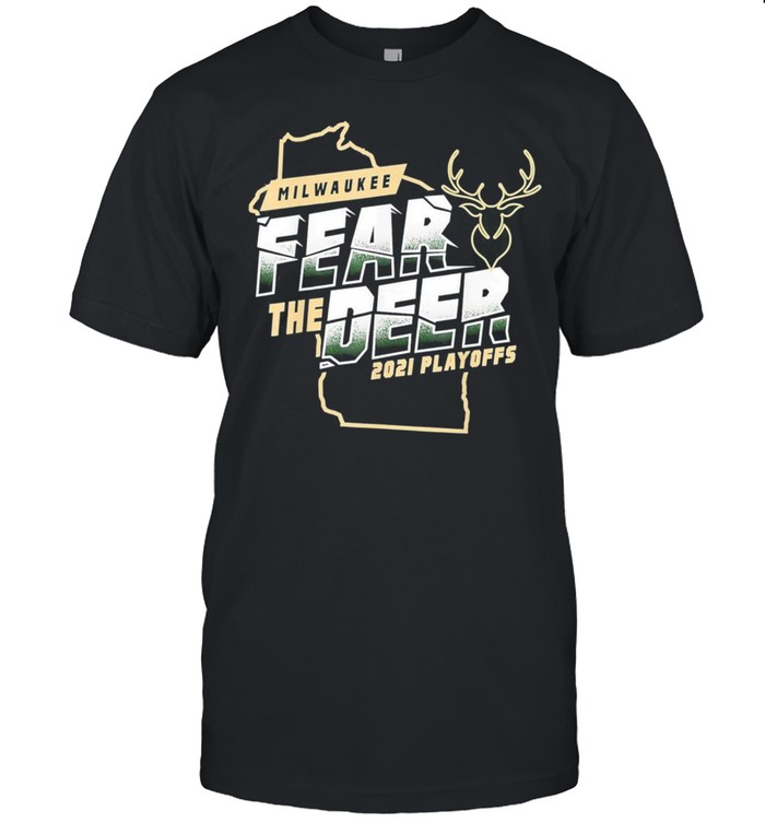 Fear Deer Milwaukee Buck Finals Champs Us 2021 T-Shirt Fear Deer Milwaukee Buck Finals Champs Us 2021 T-Shirt