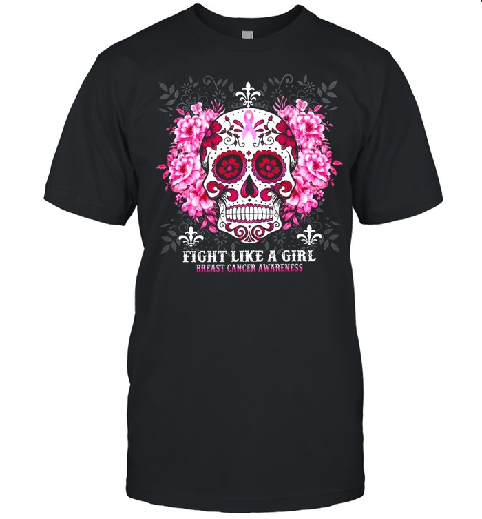 Fight Like A Girl Breast Cancer Awareness T-Shirt