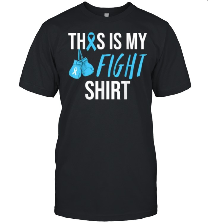 Fight Prostate Cancer Awareness Light Blue Ribbon Survivor T-Shirt Fight Prostate Cancer Awareness Light Blue Ribbon Survivor T-Shirt