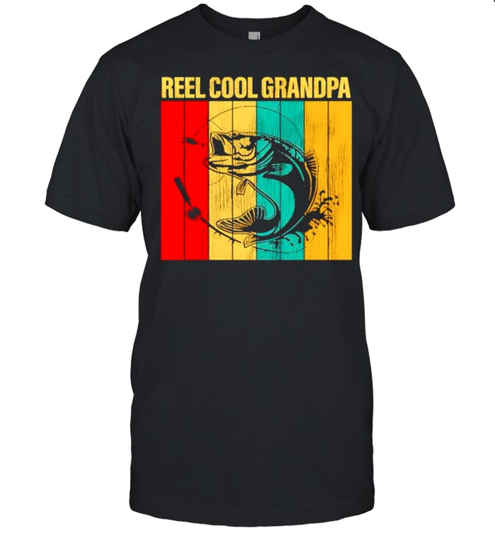 Fishing Reel Cool Grandpa T-Shirt