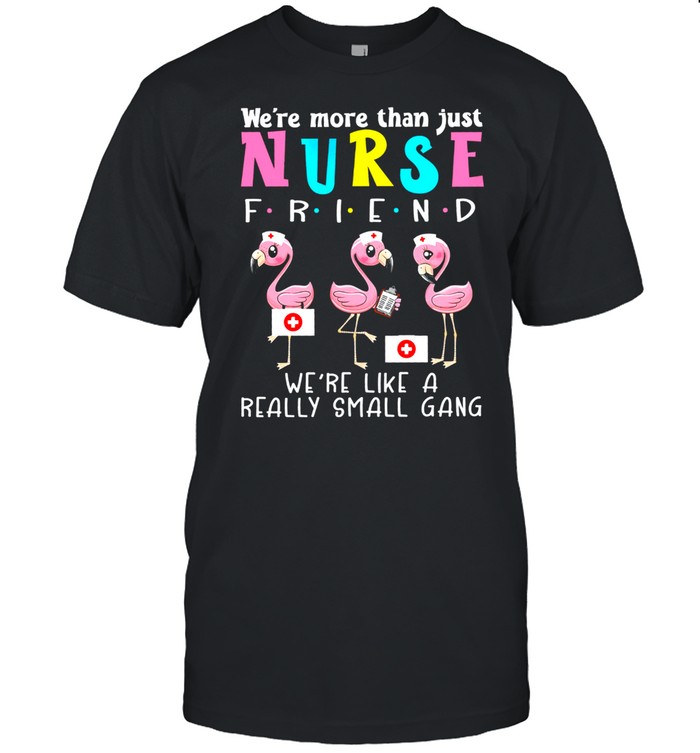 Flamingos Were More Than Just Nurse Friend Were Like A Really Small Gang T-Shirt Flamingos Were More Than Just Nurse Friend Were Like A Really Small Gang T-Shirt