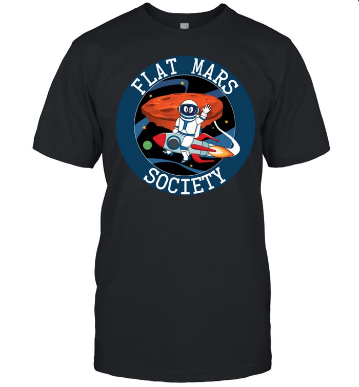 Flat Mars Society Space Design T-Shirt Flat Mars Society Space Design T-Shirt