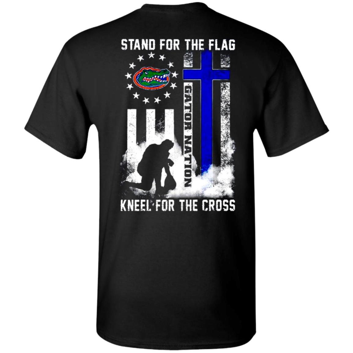 Florida-Gators-Stand-For-The-Flag-Kneel-For-The-Cross-Gator-Nation G500 Gildan 5.3 Oz. T-Shirt