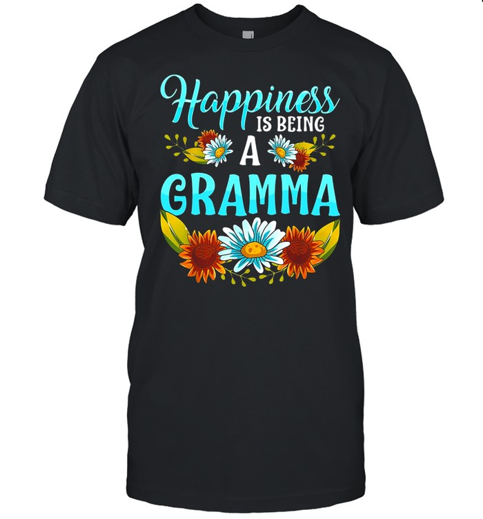 Flower Happiness Is Being A Gramma T-Shirt