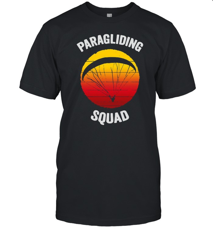 Flying Parachute Paragliding Squad Vintage T-Shirt