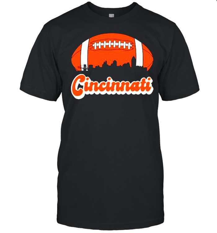 Football Cincinnati Sunset Retro T-Shirt Football Cincinnati Sunset Retro T-Shirt