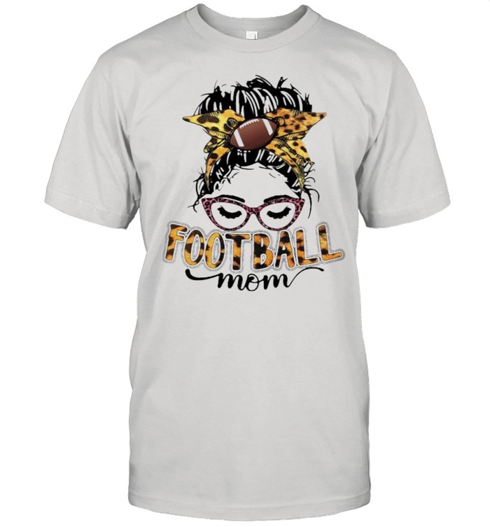 Football Mom Lepoard T-Shirt