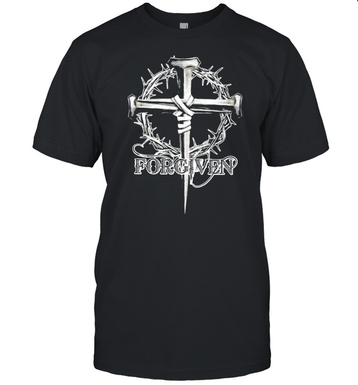 Forgiven Floral Christan Cross T-Shirt