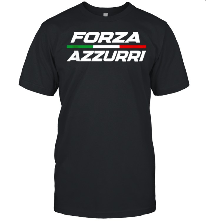 Forza Azzurri Italy Soccer Italia Flag Italian Football T-Shirt