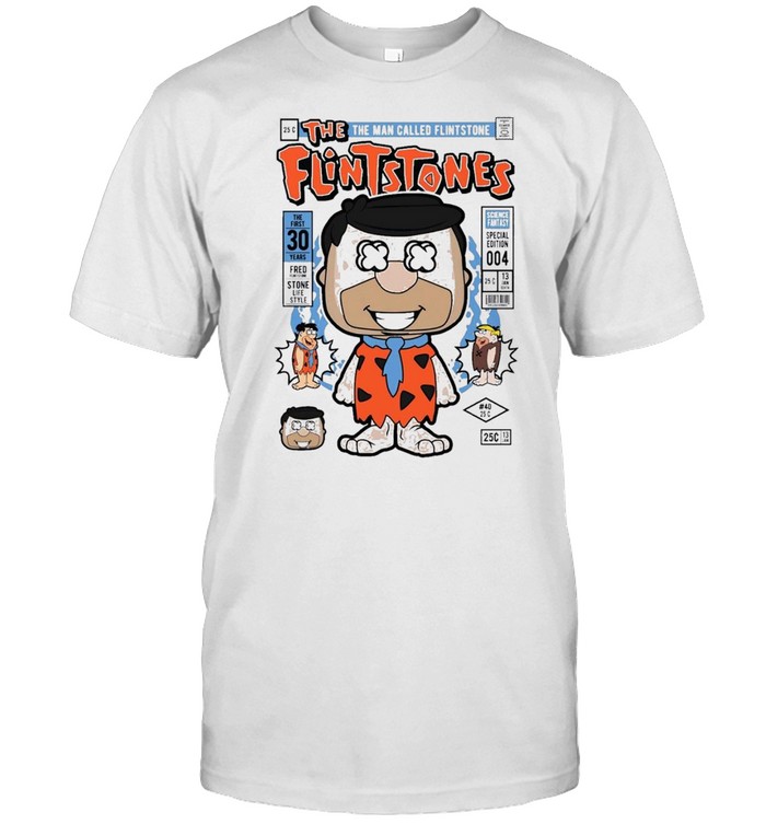 Fred Flint Famous Comic Book Poster T-Shirt Fred Flint Famous Comic Book Poster T-Shirt