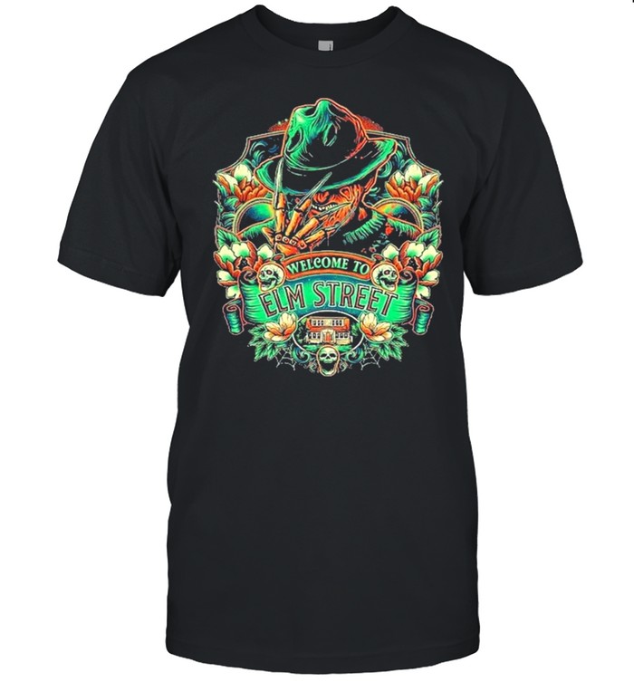Freddy Krueger Welcome To Elm Street Happy Halloween T-Shirt Freddy Krueger Welcome To Elm Street Happy Halloween T-Shirt