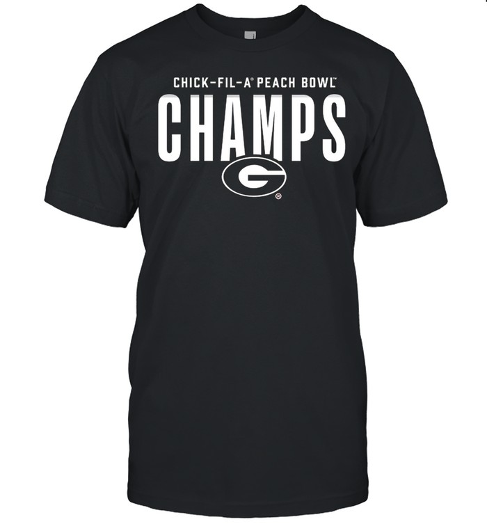 Georgia Bulldogs 2021 Peach Bowl Champions Fumble T-Shirt Georgia Bulldogs 2021 Peach Bowl Champions Fumble T-Shirt