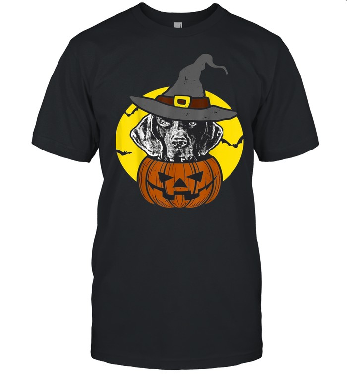 German Shorthaired Pointer Pumpkin Scary Halloween T-Shirt