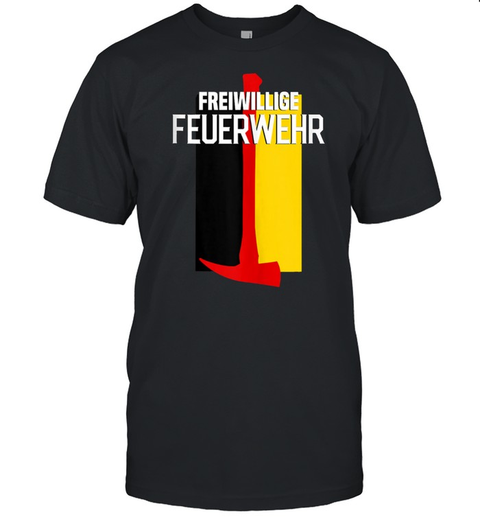 German Volunteer Fire Rescue Department Fireman Uniform Flag T-Shirt