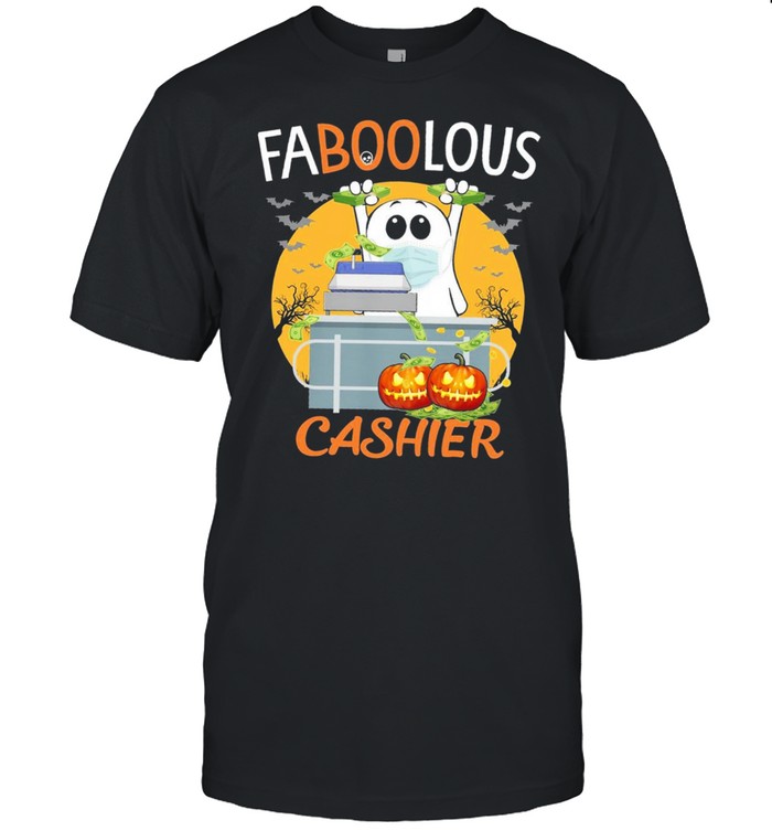 Ghost Face Mask Faboolous Cashier Halloween T-Shirt Ghost Face Mask Faboolous Cashier Halloween T-Shirt