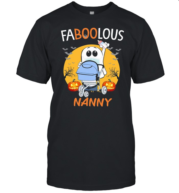 Ghost Face Mask Faboolous Nanny Halloween T-Shirt