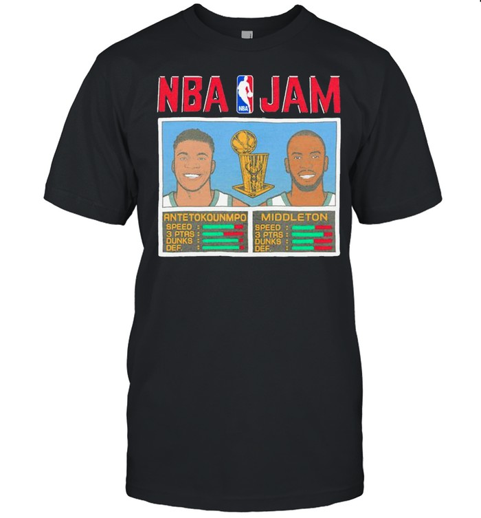 Giannis Antetokounmpo & Khris Middleton Milwaukee Bucks T-Shirt