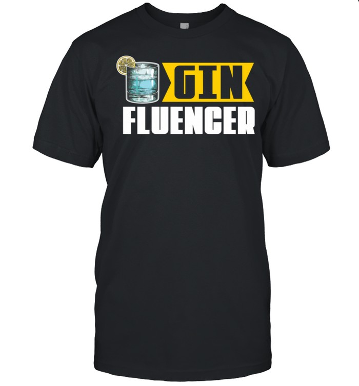 Ginfluencer Gin Cocktail Liebhaber Geschenk Gin Tonic Langarmshirt T-Shirt