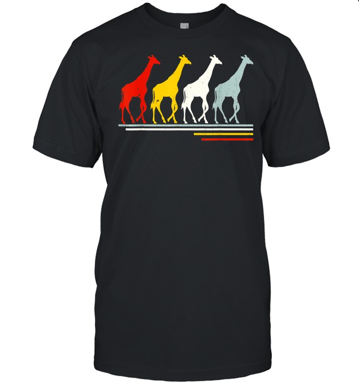 Giraffe Retro Vintage Animal T-Shirt