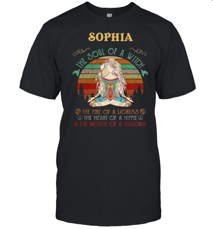 Girl Yoga Sophia The Soul Of A Witch Vintage T-Shirt