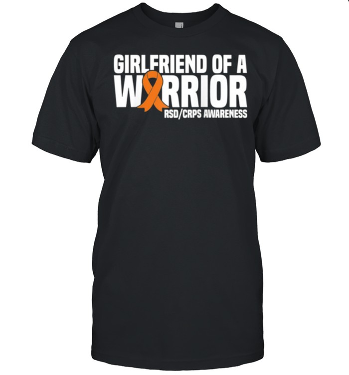 Girlfriend Of A Warrior Orange Ribbon Rsdcrps Awareness T-Shirt