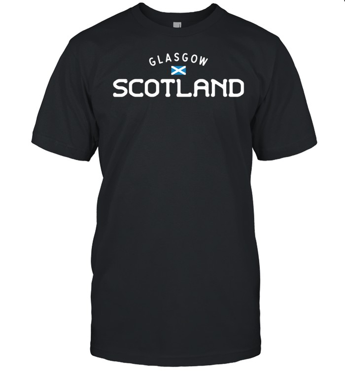 Glasgow Scotland With Distressed Scottish Design T-Shirt