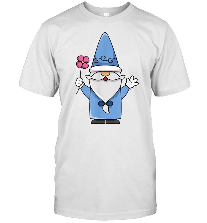 Gnome Holding Flower Kind, Bearded Gnome T-Shirt